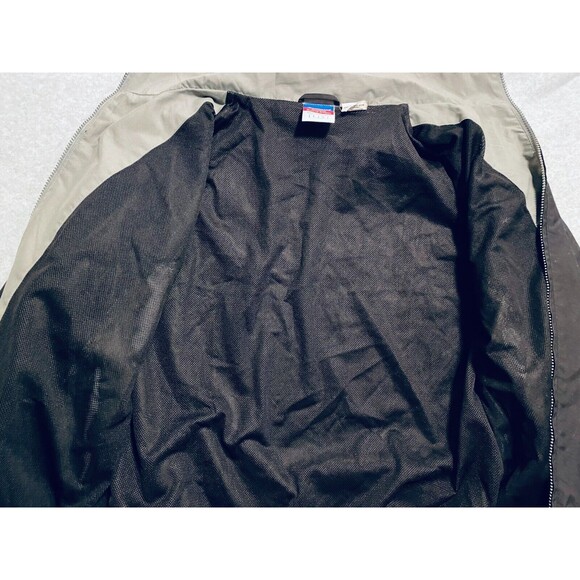 Champion Windbreaker Jacket Men's Large Black Gray Mesh Lined Authentic Full-Zip - Picture 7 of 14